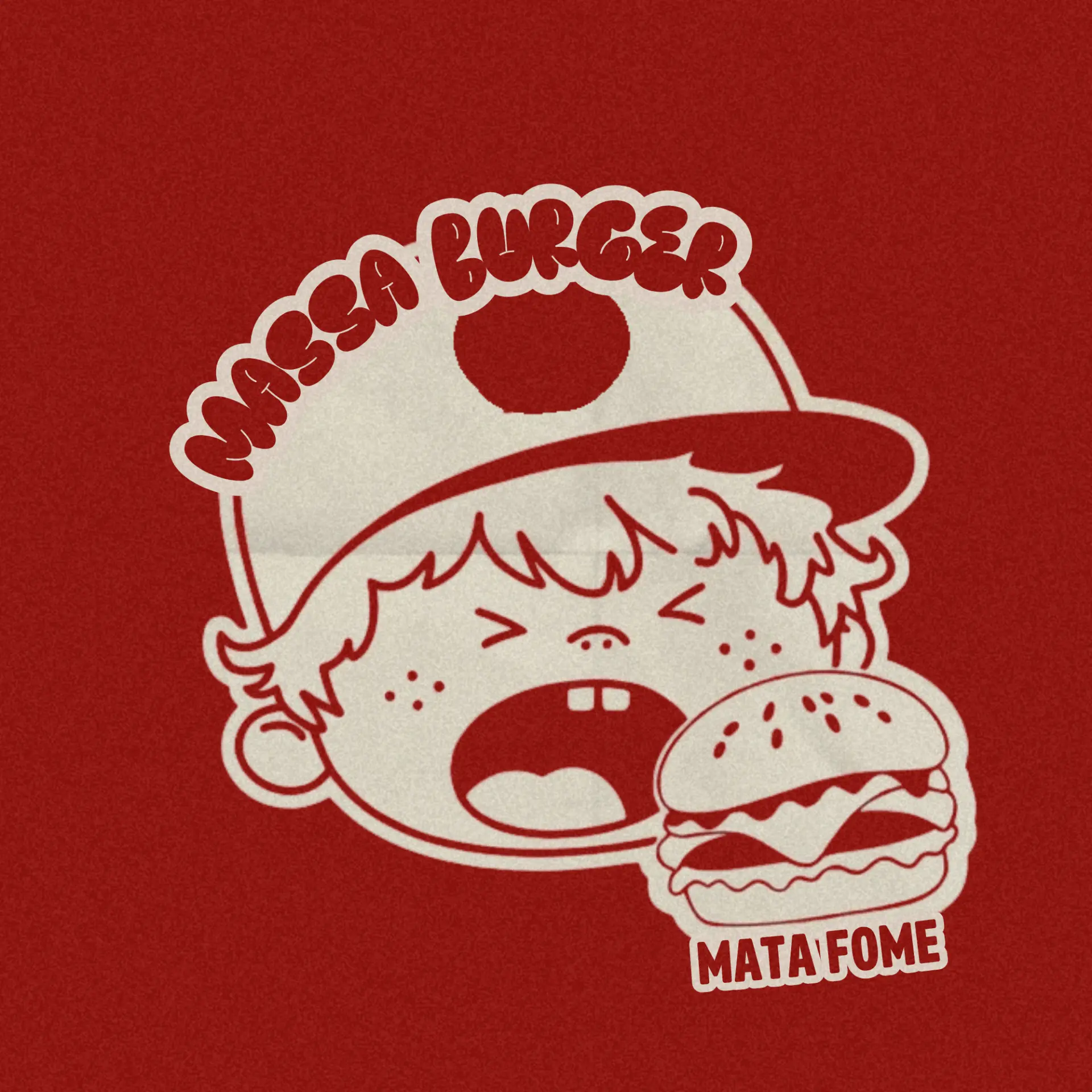 Mascote Massa Burger Mata Fome